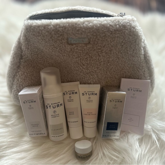 Dr Barbara Strum 6pc Winter Skin Care Gift Set $625 Serum Cleaner Mask Cream Lip - Picture 8 of 9